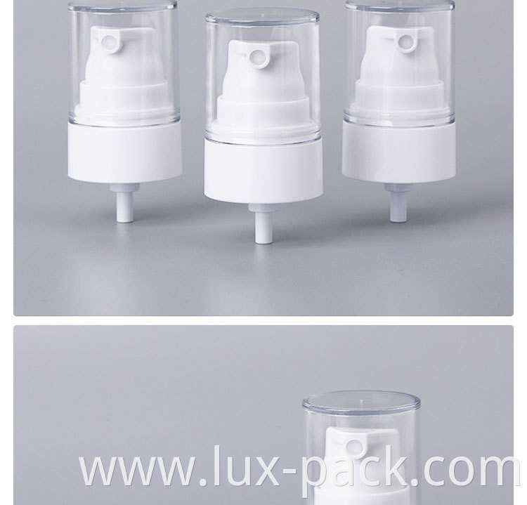 18/410 20/410 spray panis cosmetic cream pump jar with transfer pump recipient